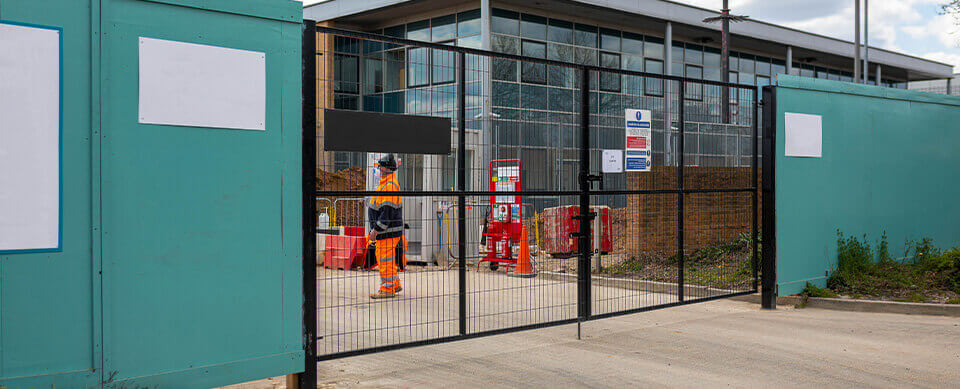 Double Leaf SiteGard Between Site Hoarding